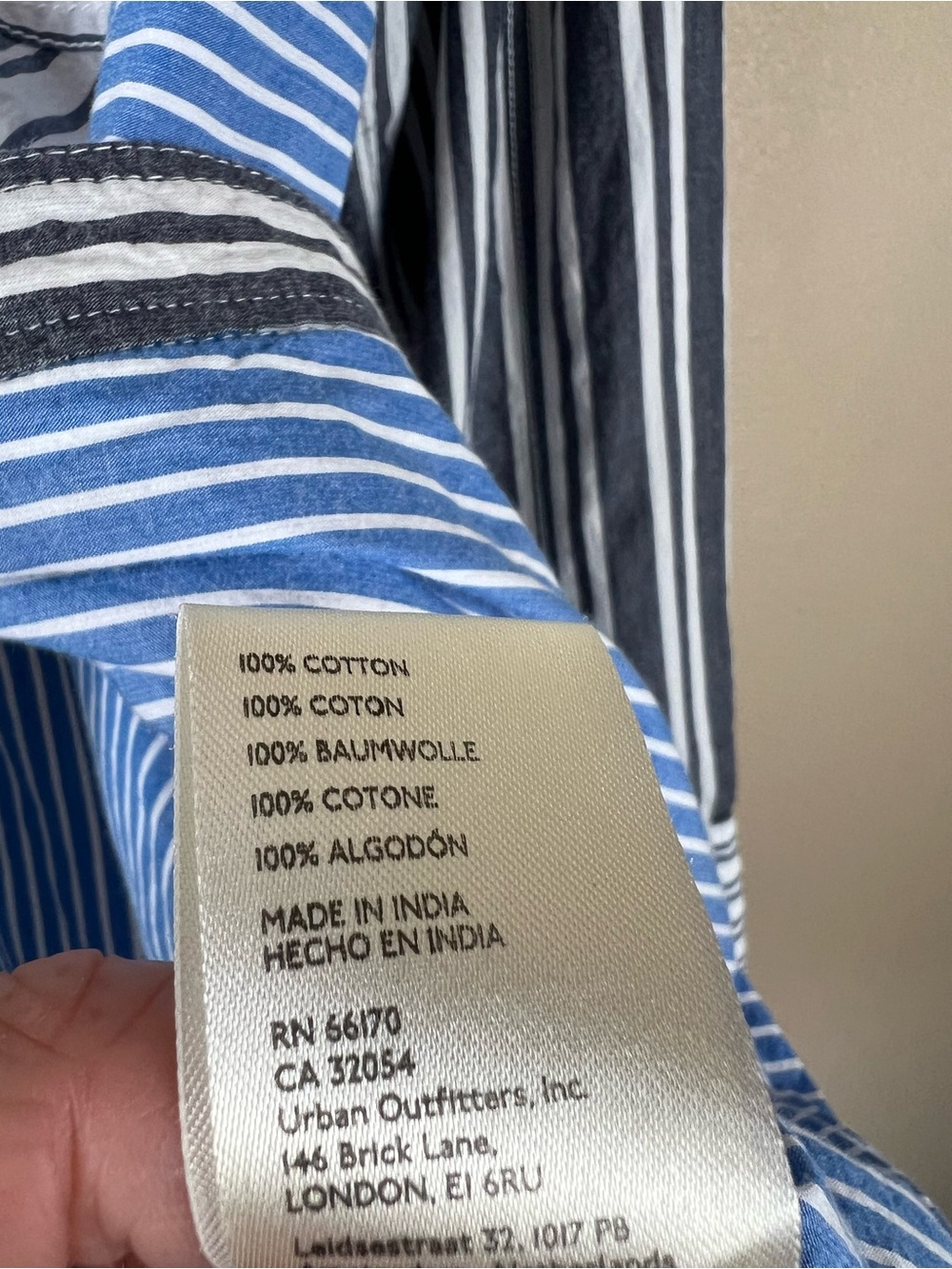 Pilcro Reworked Mixed Stripe Buttondown Shirt - Picture 12 of 12